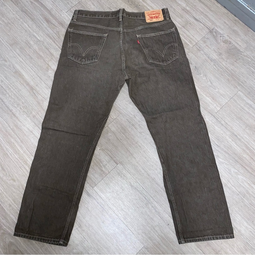 Mens Levi’s 505 jeans brown size 36x30 - Picture 9 of 11